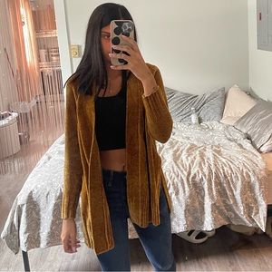 LOFT velvet cardigan